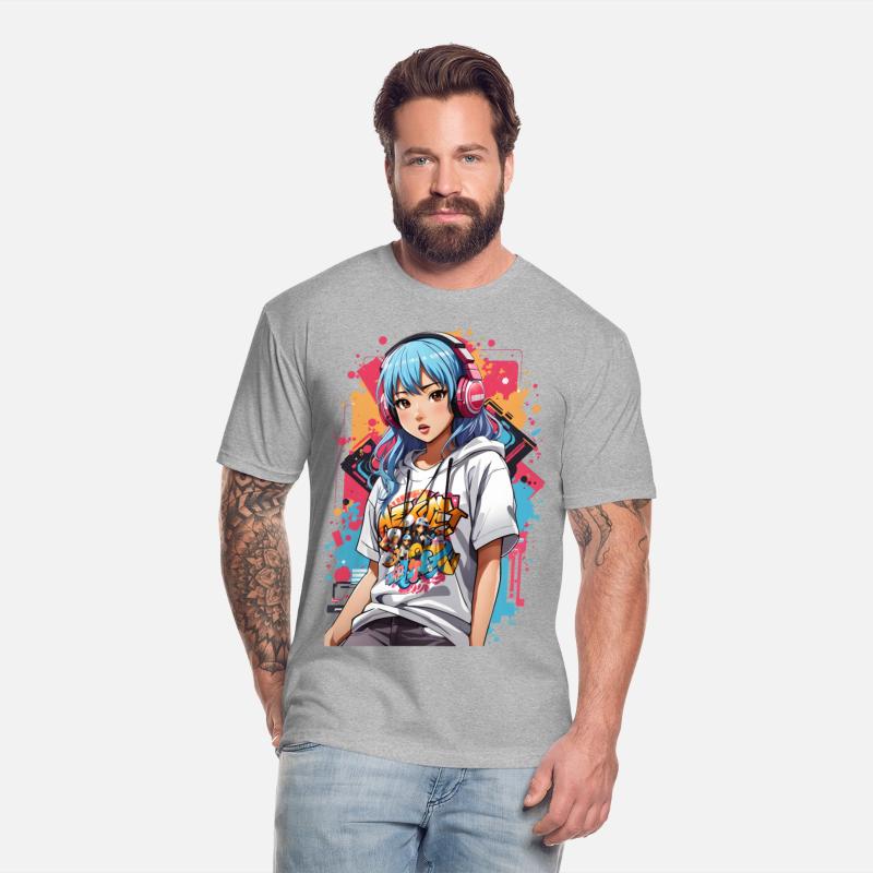 Anime kawaii girl urban style