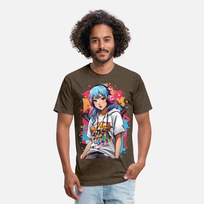 Anime kawaii girl urban style