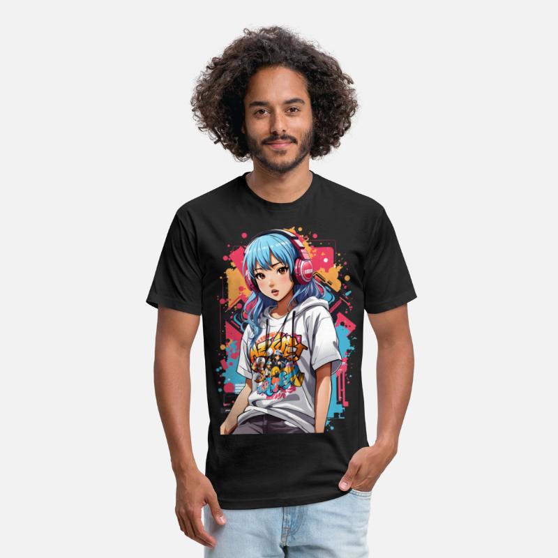 Anime kawaii girl urban style