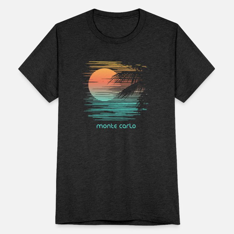 Artistic Monte Carlo Palm Tree Vacation Souvenir