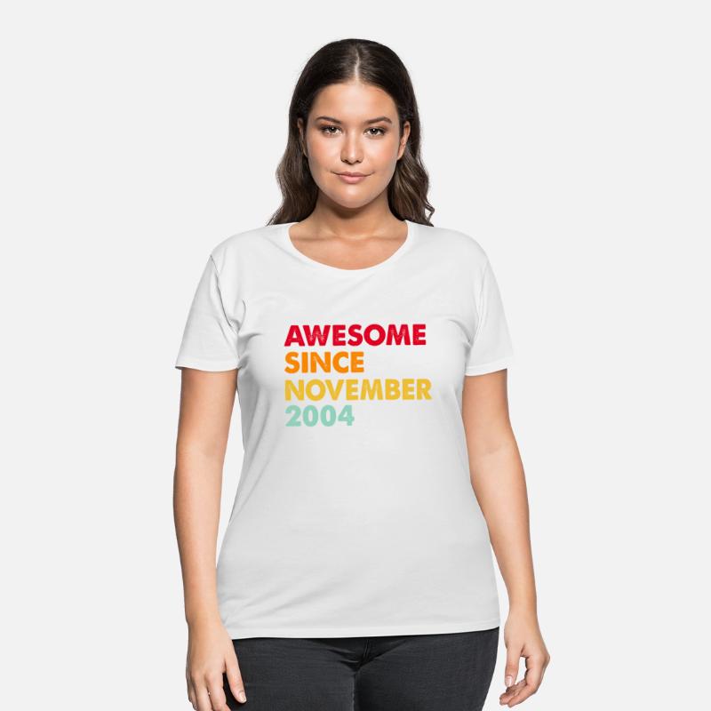 Awesome Since November 2004 18th Birthday Gifts