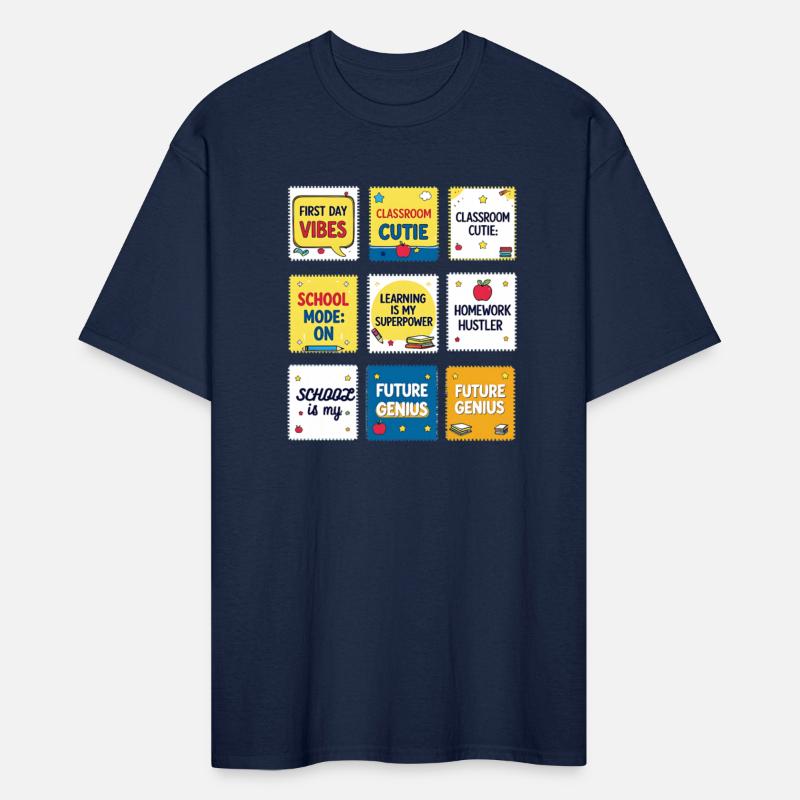 Back to School Sayings – Fun Cartoon Stamp Collect