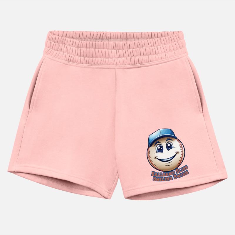 Ballgame Bliss Smiling Swish T shirt design