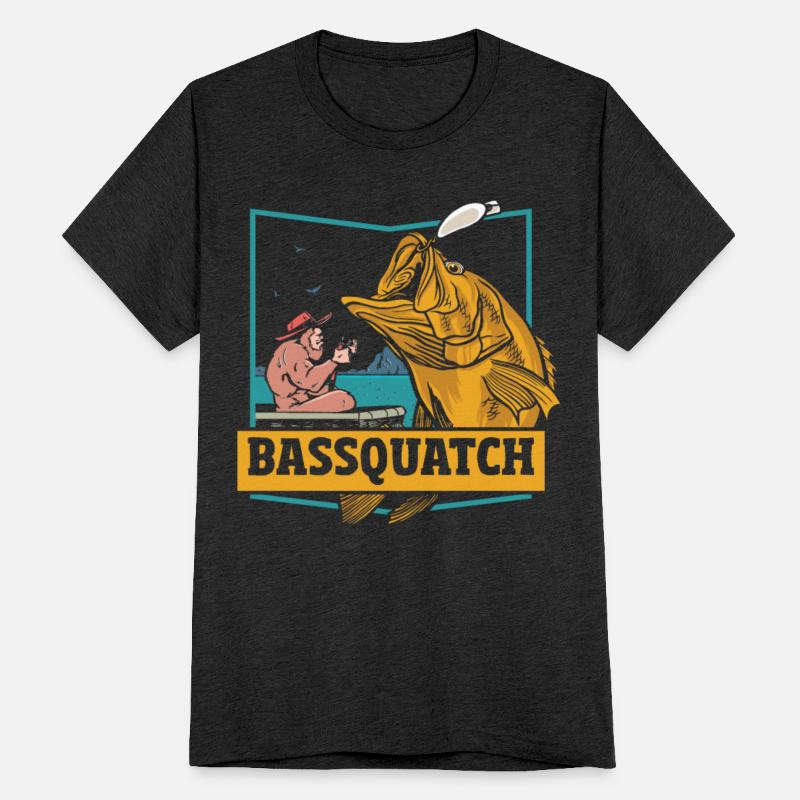 Bassquatch Bass Fishing Bigfoot Fish Hunting