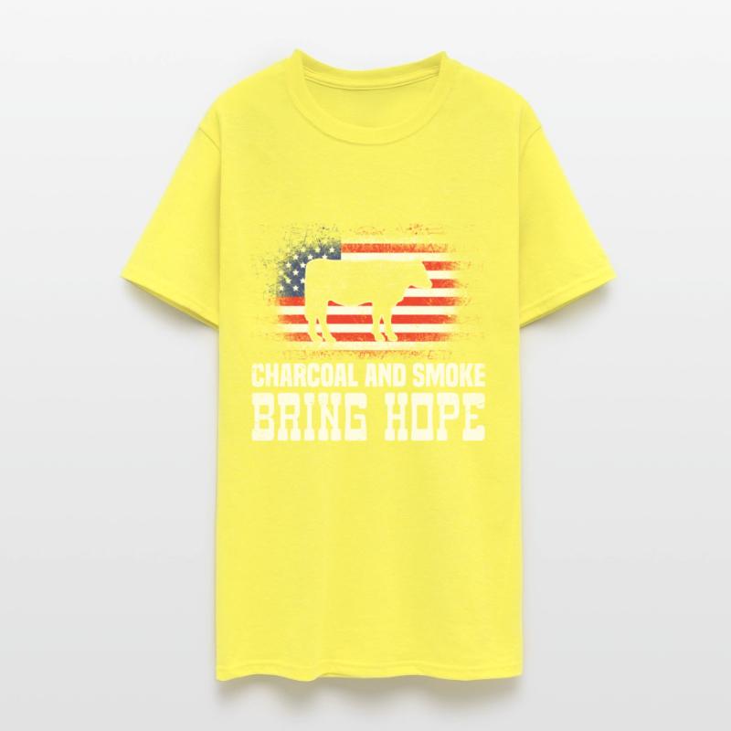 BBQ Party in USA Charcoal and Smoke Bring Hope