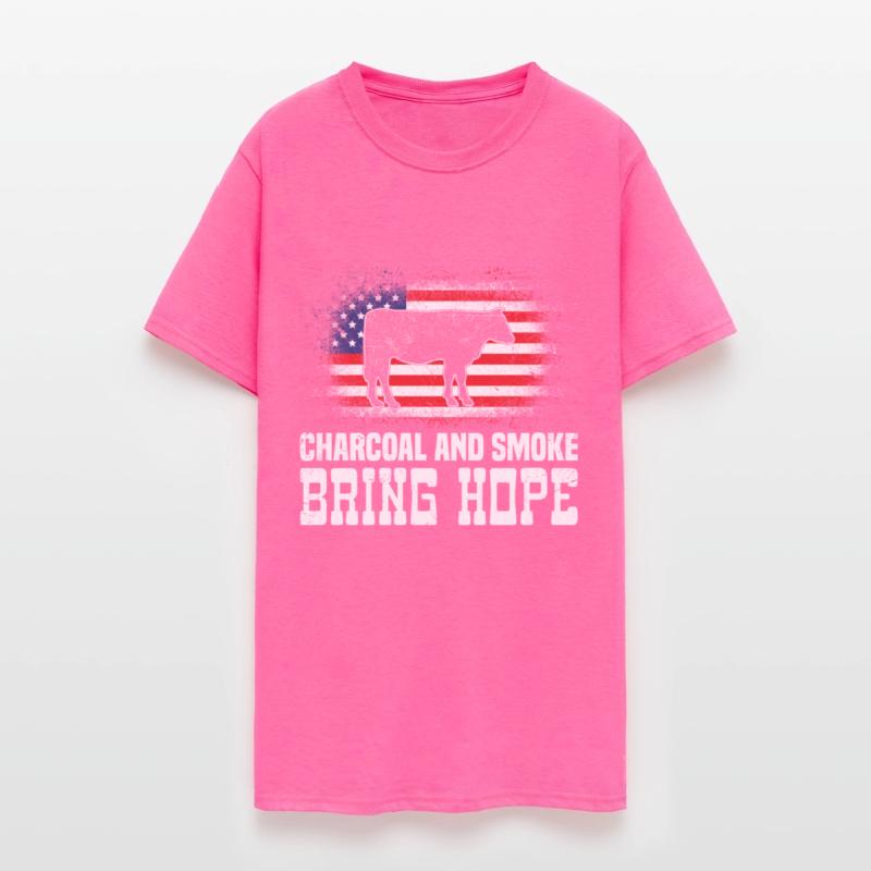 BBQ Party in USA Charcoal and Smoke Bring Hope