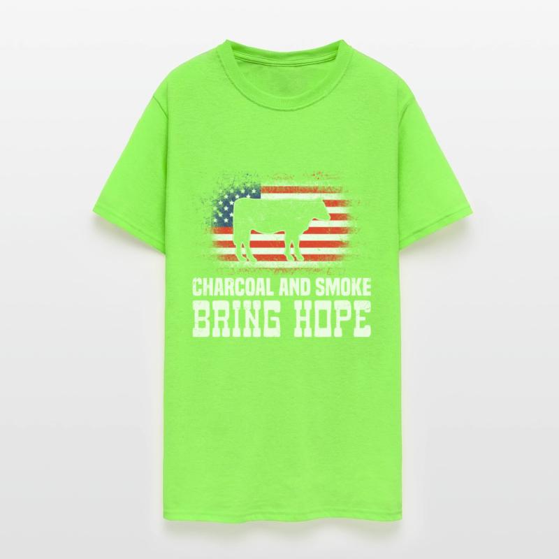 BBQ Party in USA Charcoal and Smoke Bring Hope