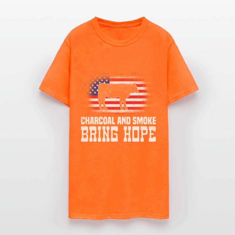 BBQ Party in USA Charcoal and Smoke Bring Hope