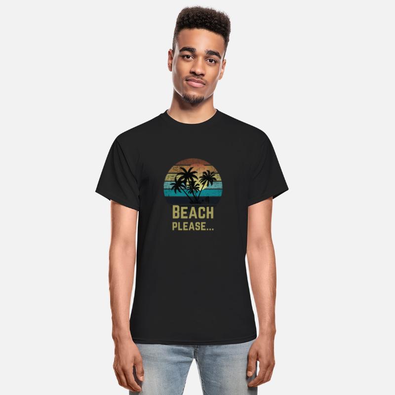 Beach Please Typography T shirt Design
