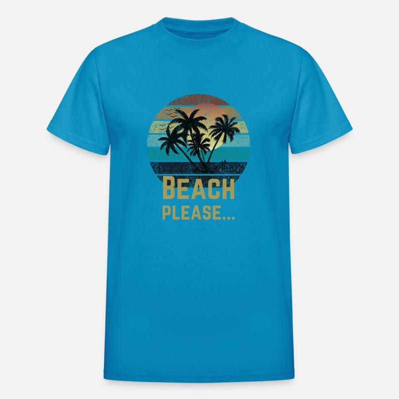 Beach Please Typography T shirt Design