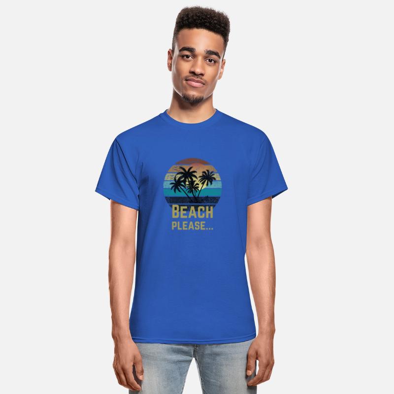Beach Please Typography T shirt Design