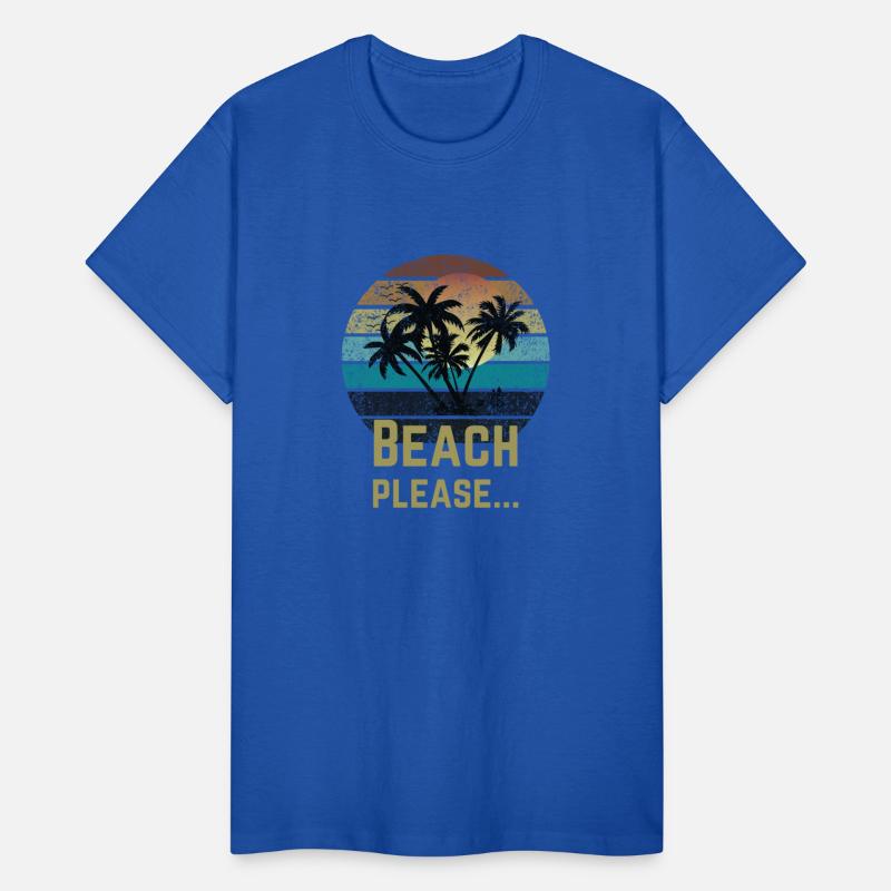 Beach Please Typography T shirt Design