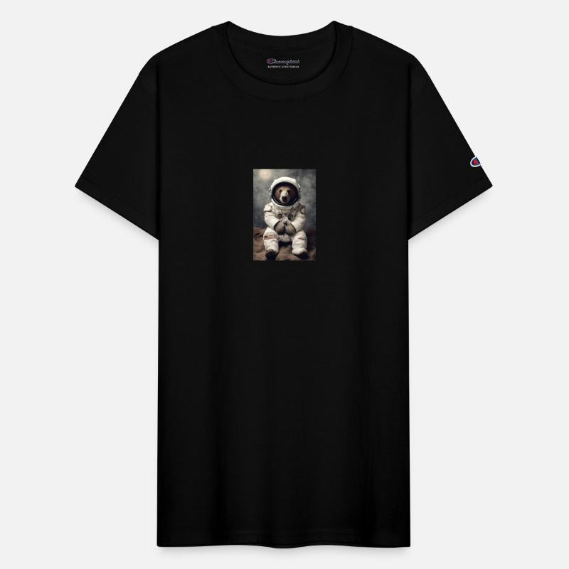 Bear in Astronaut Suit in Space
