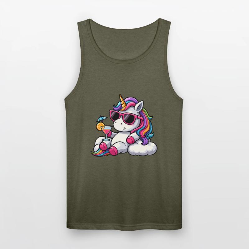 Beautiful unicorn rainbow clouds vacation relax