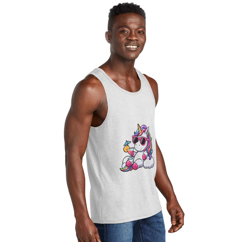 Beautiful unicorn rainbow clouds vacation relax