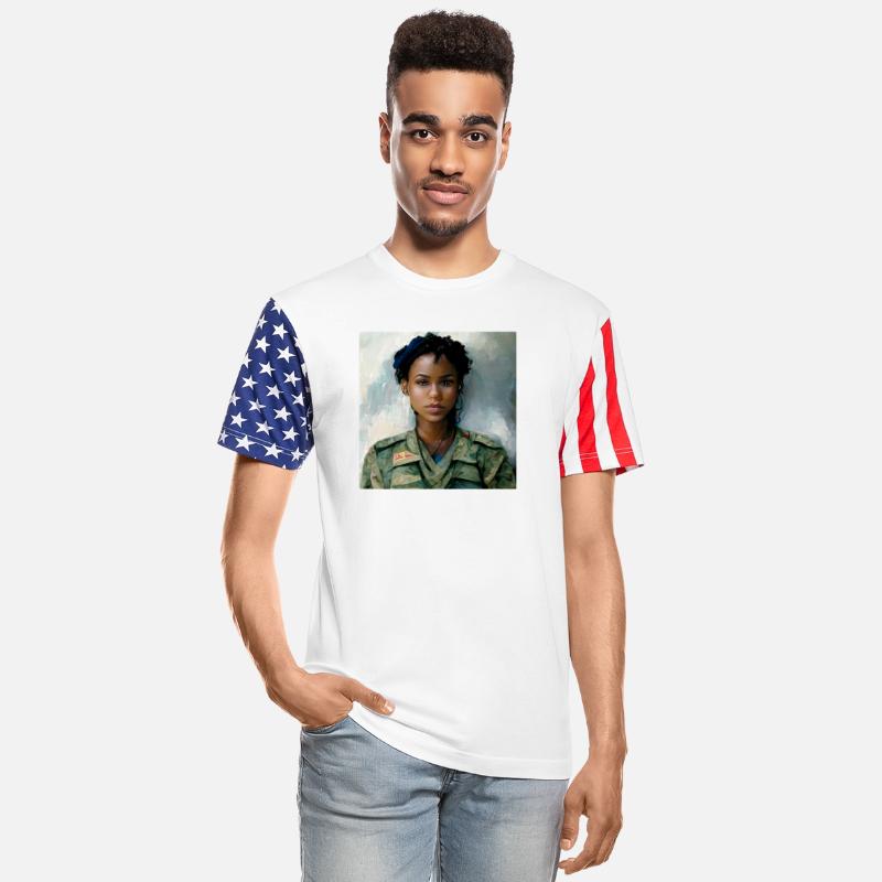 Beautiful US army combat medic painting