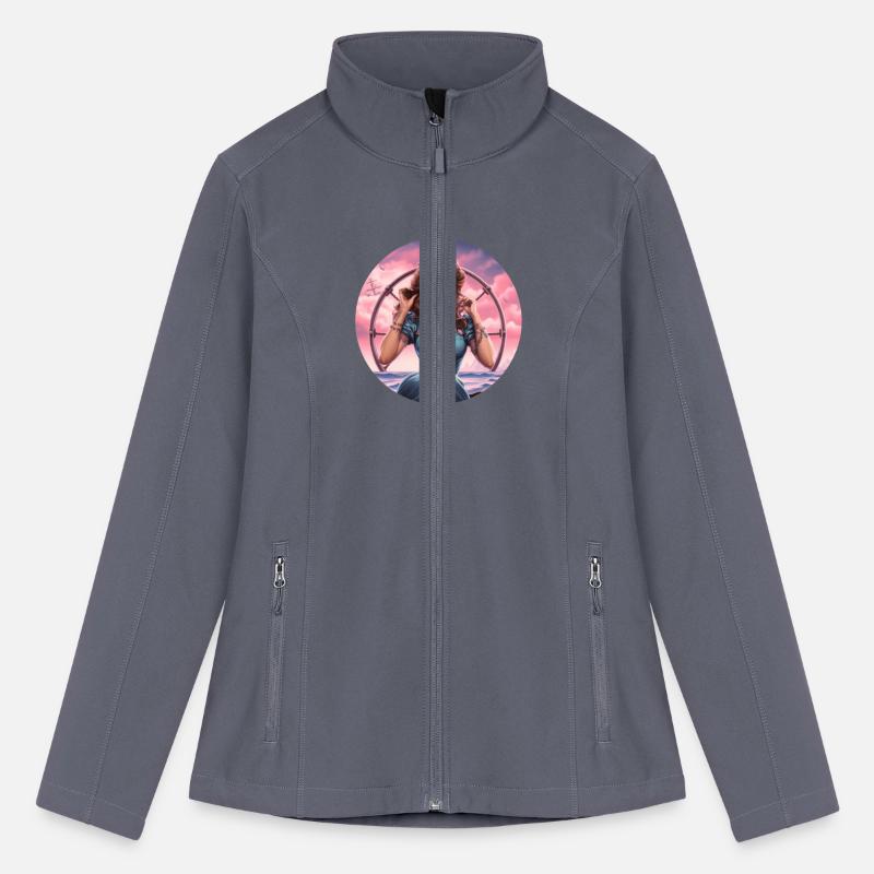 Beautiful Woman By The Sea In Pin Up Style