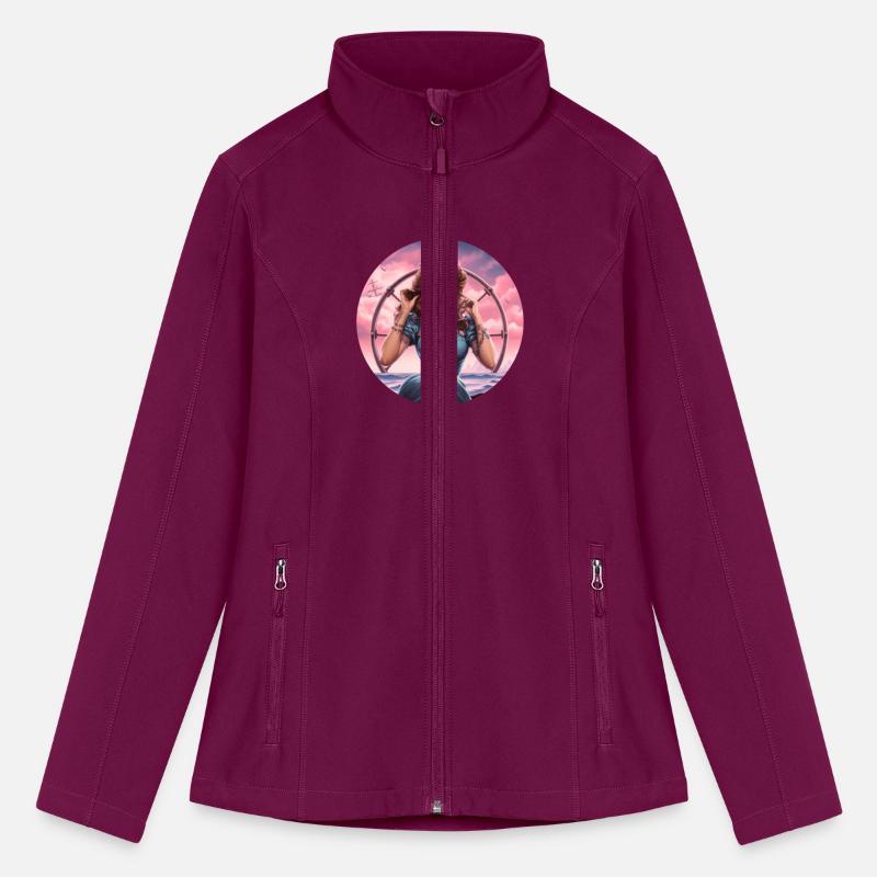 Beautiful Woman By The Sea In Pin Up Style