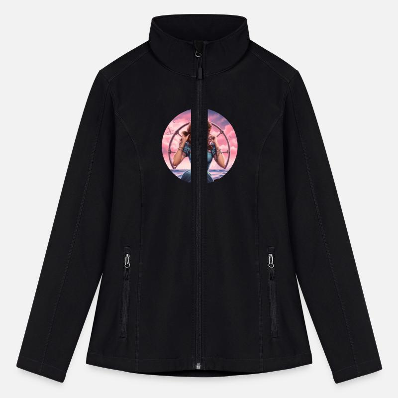 Beautiful Woman By The Sea In Pin Up Style