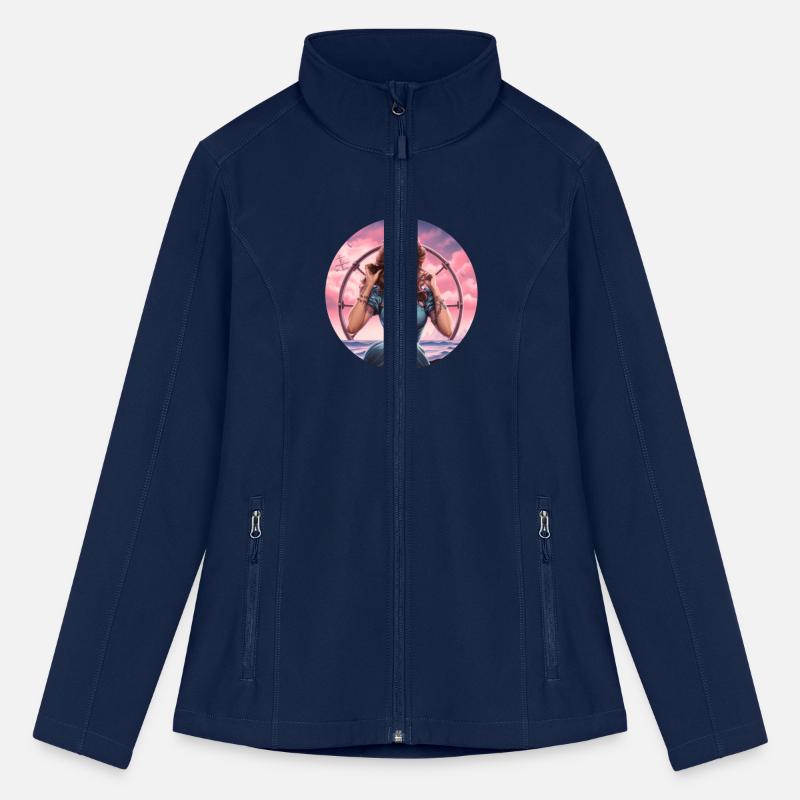 Beautiful Woman By The Sea In Pin Up Style