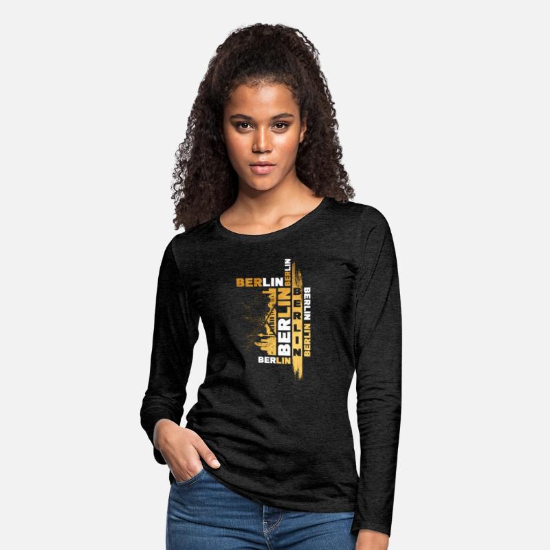 Berlin Germany German City Skyline Font Gold