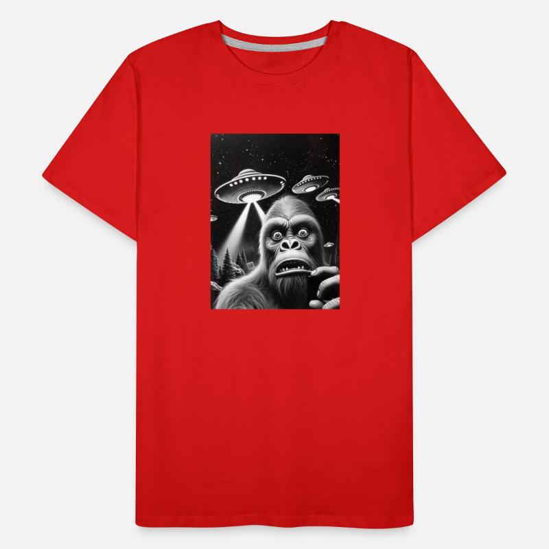 Bigfoot Funny Alien Sasquatch Selfie