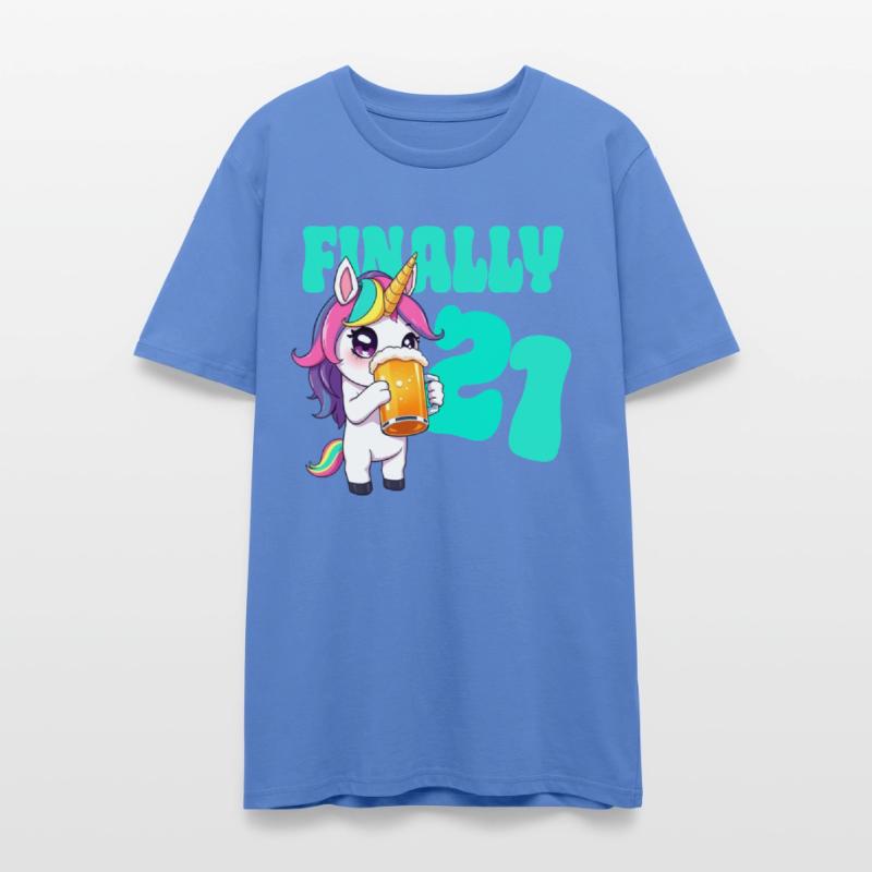 Birthday 21 years Beer Alcohol Uniorn Party of age