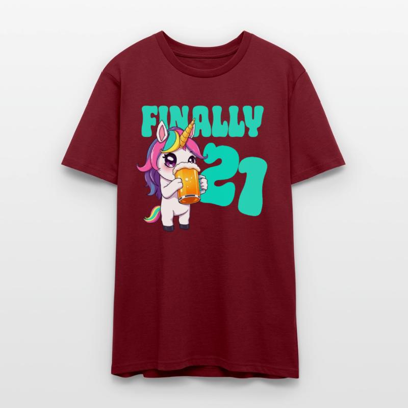 Birthday 21 years Beer Alcohol Uniorn Party of age