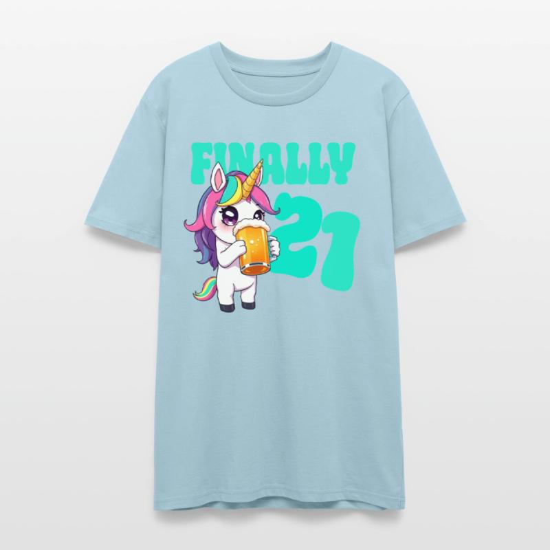 Birthday 21 years Beer Alcohol Uniorn Party of age