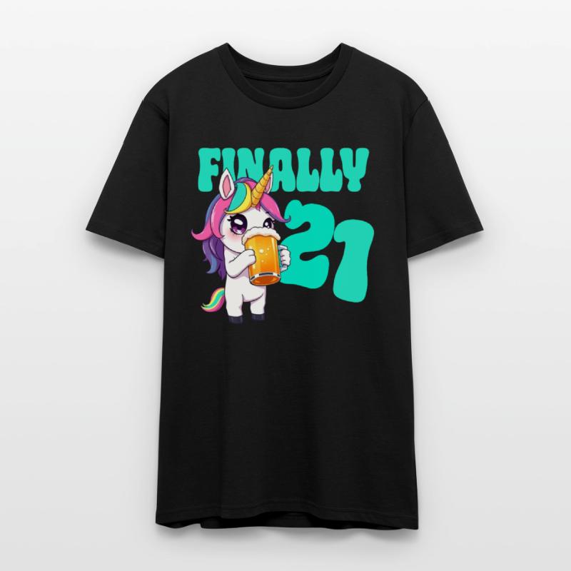 Birthday 21 years Beer Alcohol Uniorn Party of age