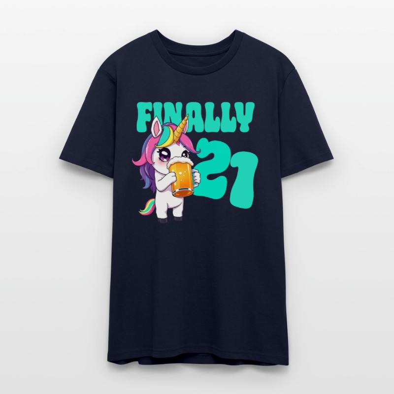 Birthday 21 years Beer Alcohol Uniorn Party of age