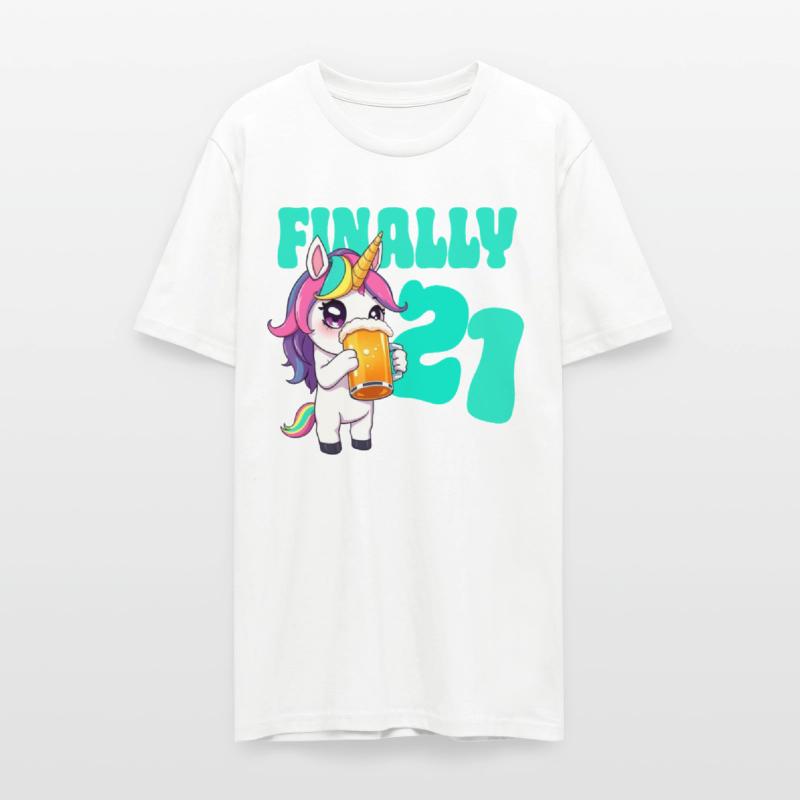 Birthday 21 years Beer Alcohol Uniorn Party of age