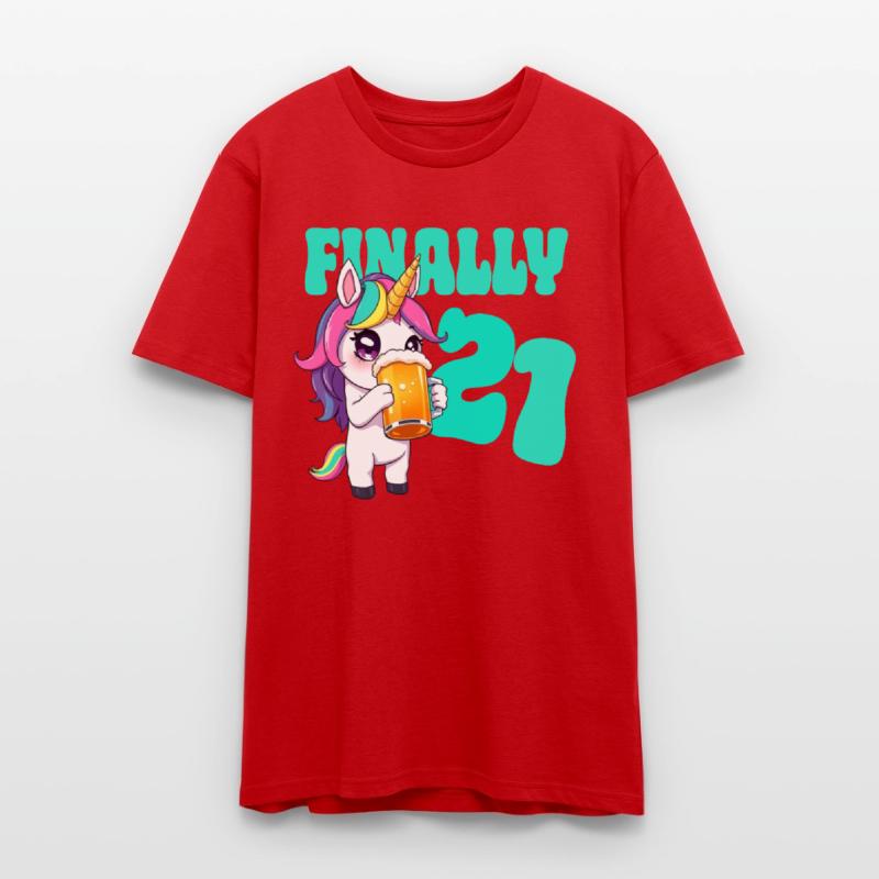 Birthday 21 years Beer Alcohol Uniorn Party of age