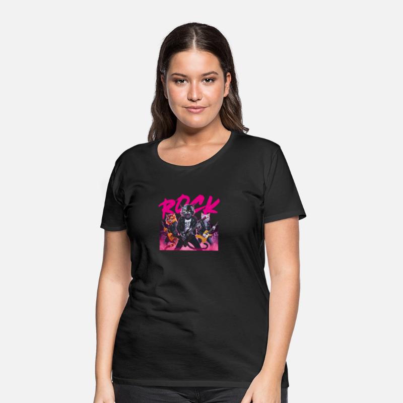 Black Cat Rock n Roll Music Lover Design