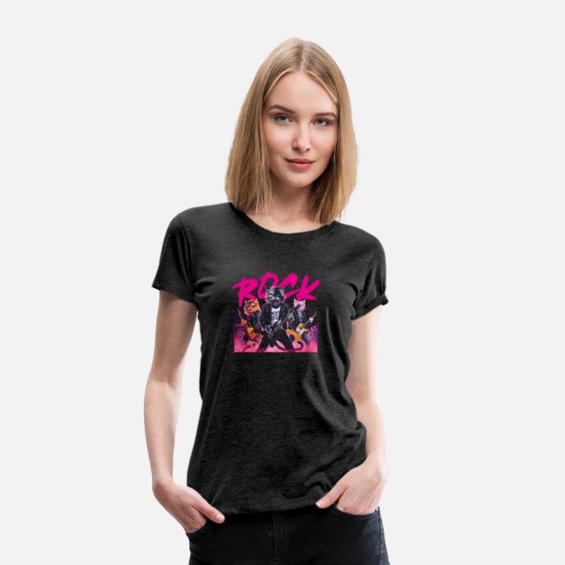 Black Cat Rock n Roll Music Lover Design