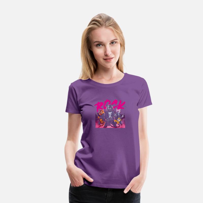 Black Cat Rock n Roll Music Lover Design