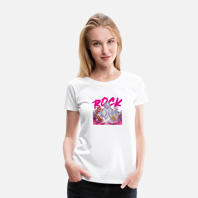 Black Cat Rock n Roll Music Lover Design