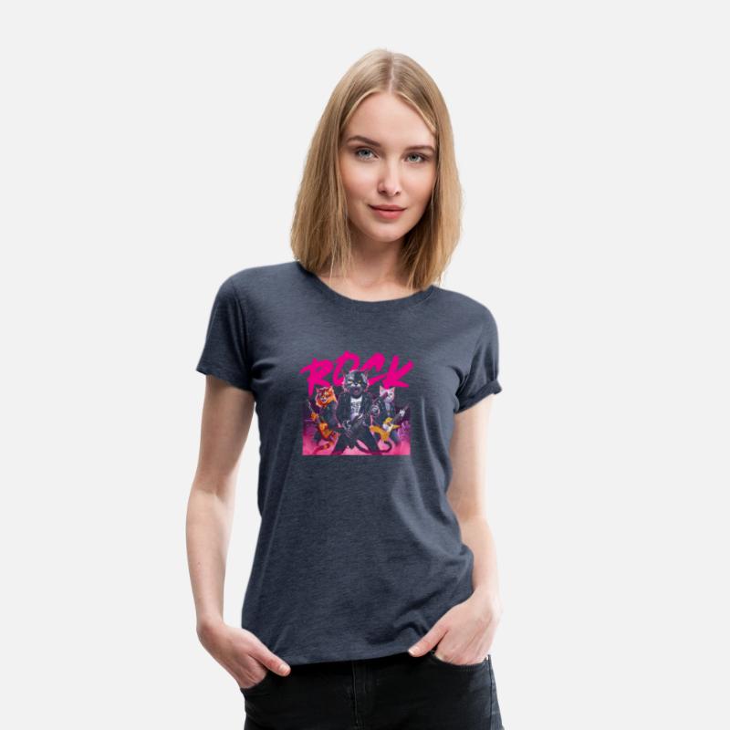 Black Cat Rock n Roll Music Lover Design