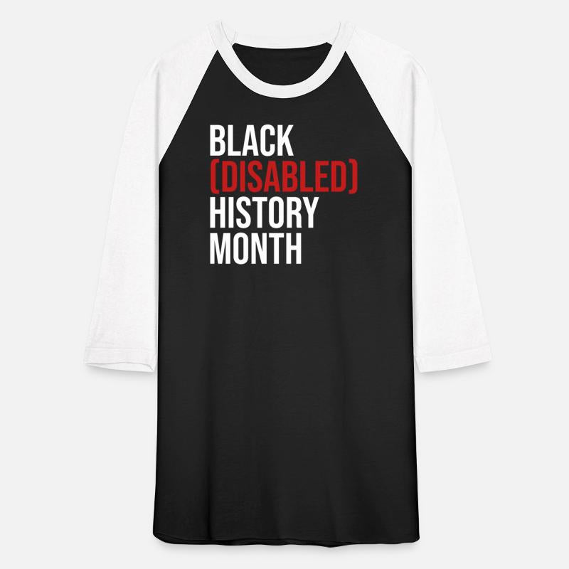 Black Disabled History Month [White & Red]