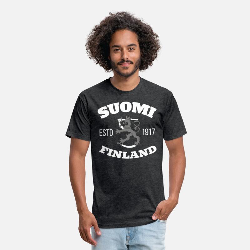 Black Gray White Suomi Finland Lion Estd 1917