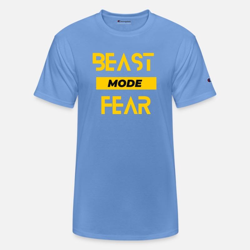 Black Yellow beast Typography T Shirt
