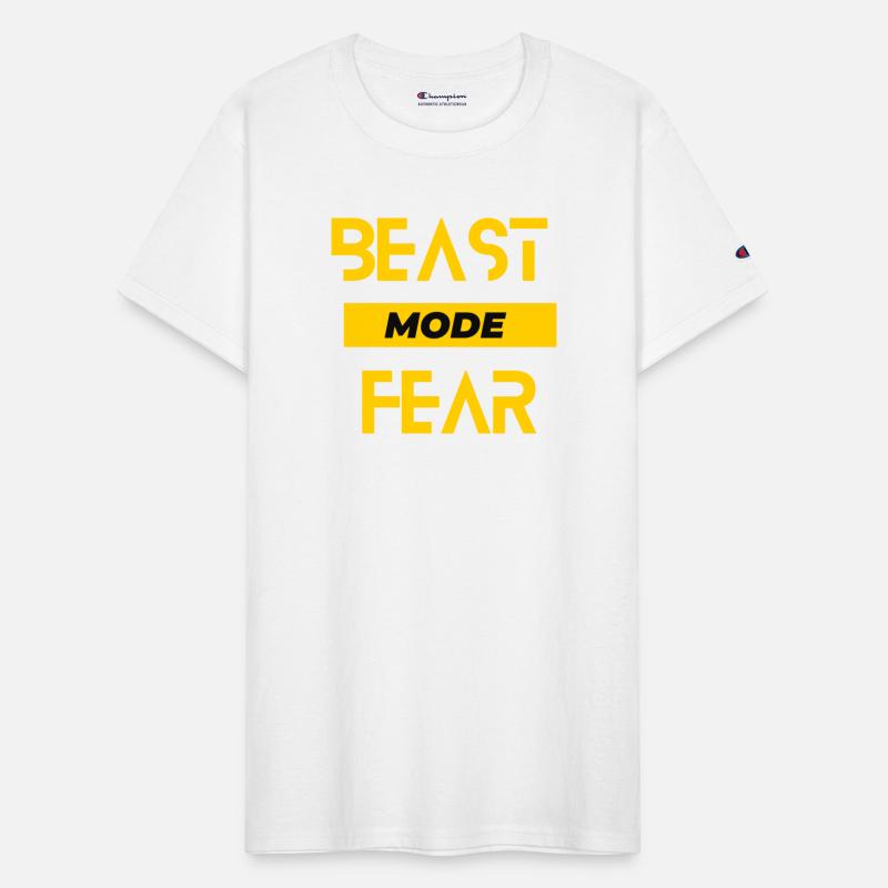 Black Yellow beast Typography T Shirt