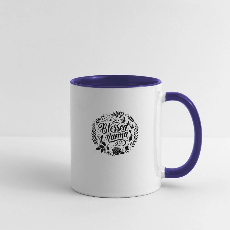 Blessed Mama typography T Shirt design.