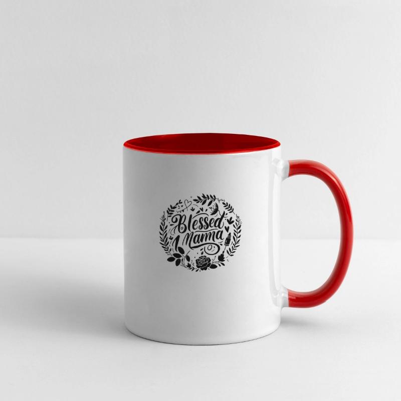 Blessed Mama typography T Shirt design.