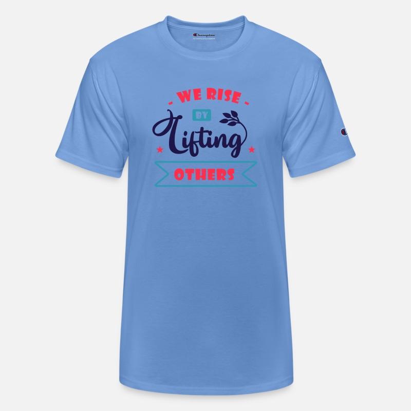 Blue and Pink Inspirational Quote T Shirt