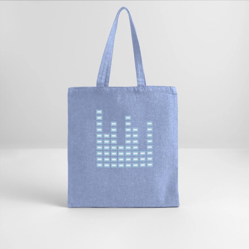 Blue Dance Party Equalizer DJ Wave Bar Mixer Music