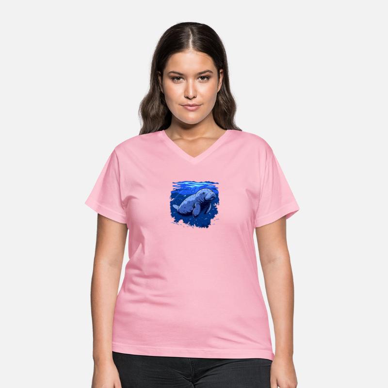Blue Manatee Ocean Life