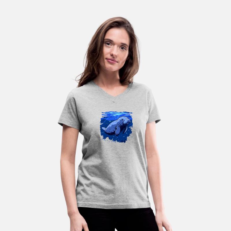 Blue Manatee Ocean Life