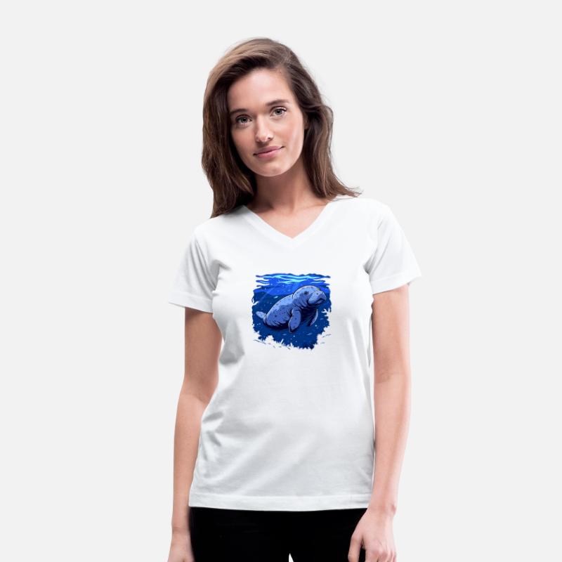 Blue Manatee Ocean Life
