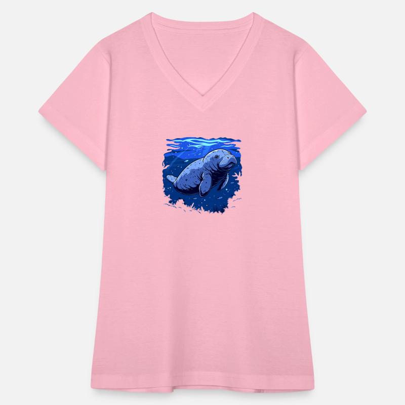 Blue Manatee Ocean Life